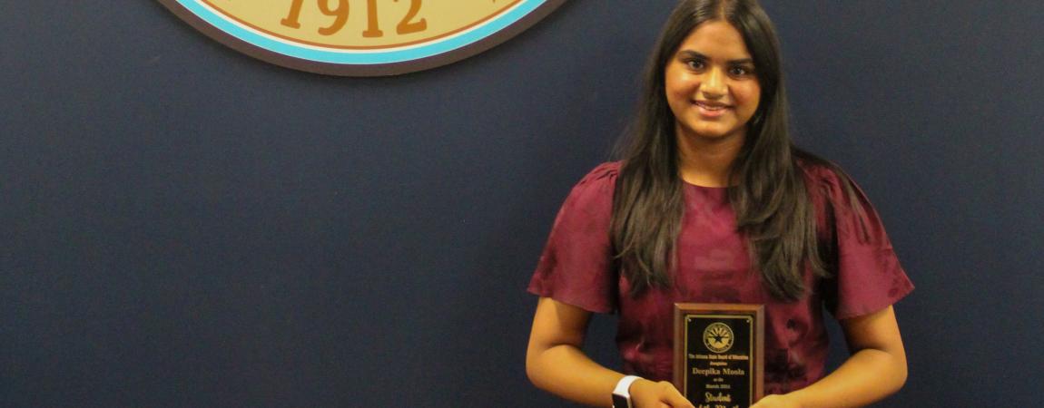Deepika Moola March 2024 Student of the Month