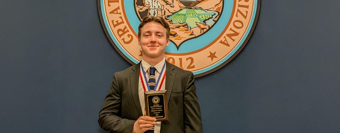Matteo Huish, one of the June 2024 recognized students