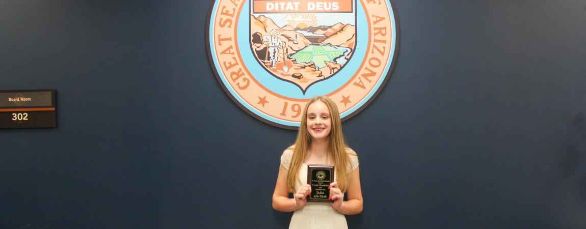 Caylin Kendrick September 2024 Student of the Month