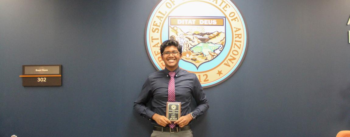 Roopesh Nagarajan, one of the March 2025 students of the month
