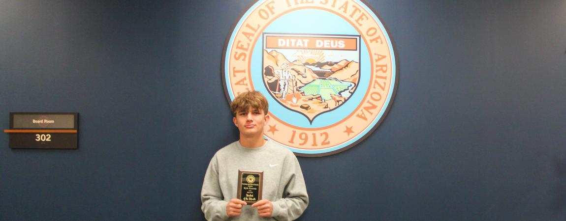 Kyle Pearson April 2025 Student of the Month